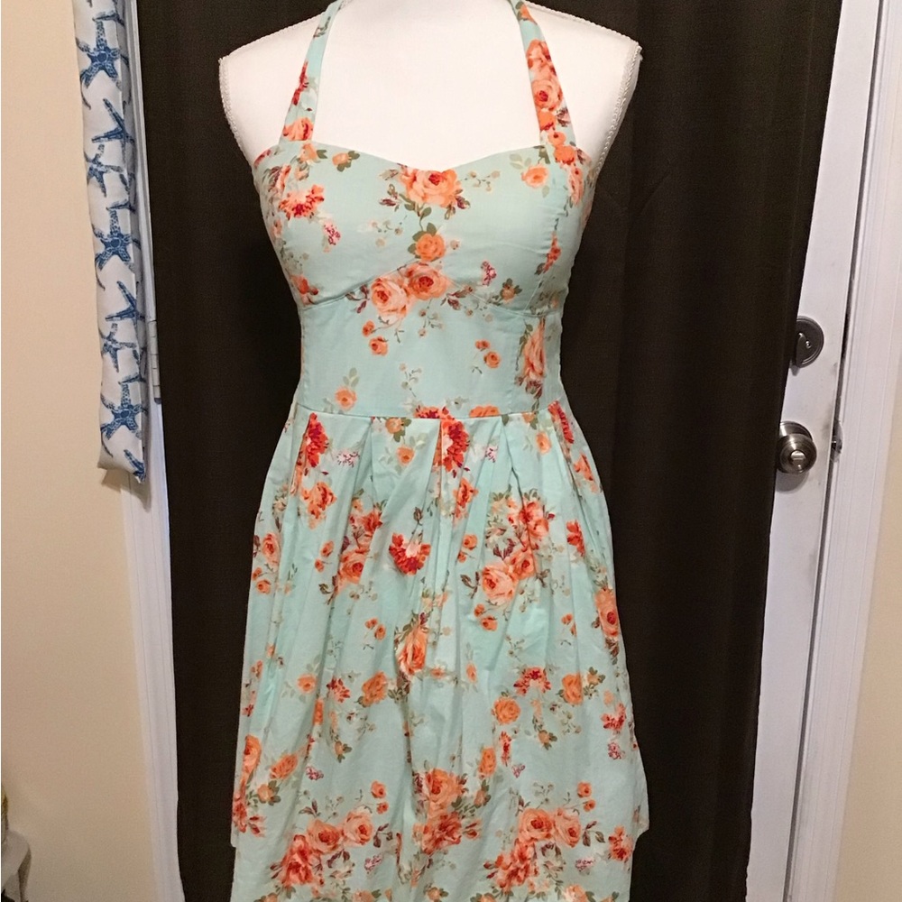 No Boundaries Juniors Halter Dress Size 11-13